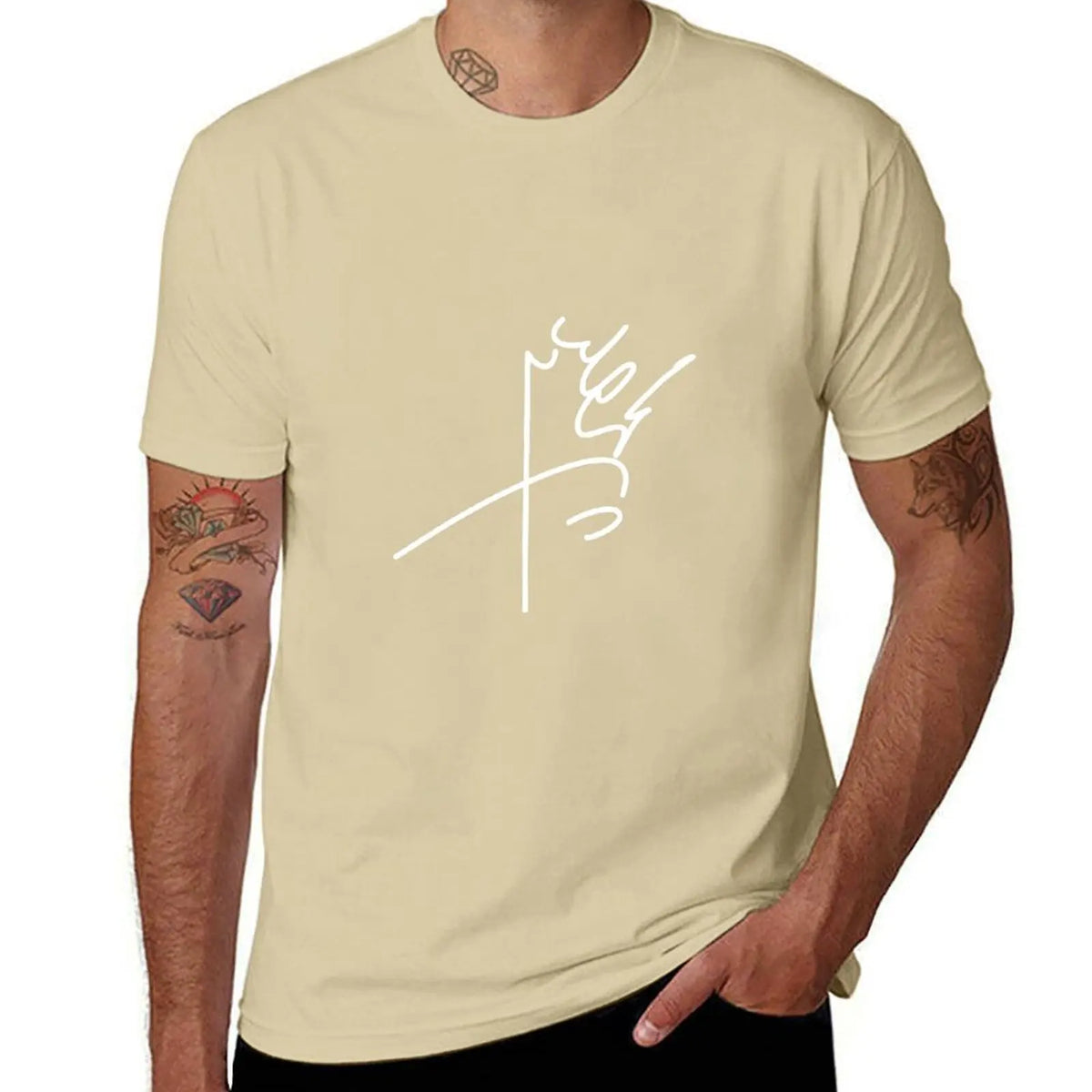Mohammad Reza Pahlavi's signature T-Shirt sublime sweat Men's clothing