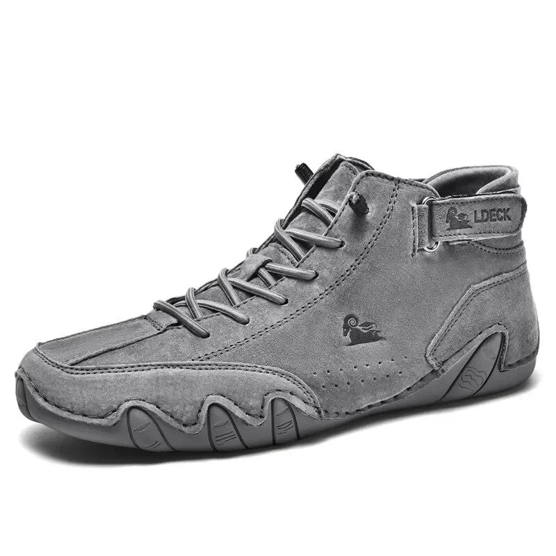 Fashion Men Shoes Brand Men's Boots Breathable Leather Men Ankle Boots Handmade Motorcycle Boots Outdoor Men's Sneakers