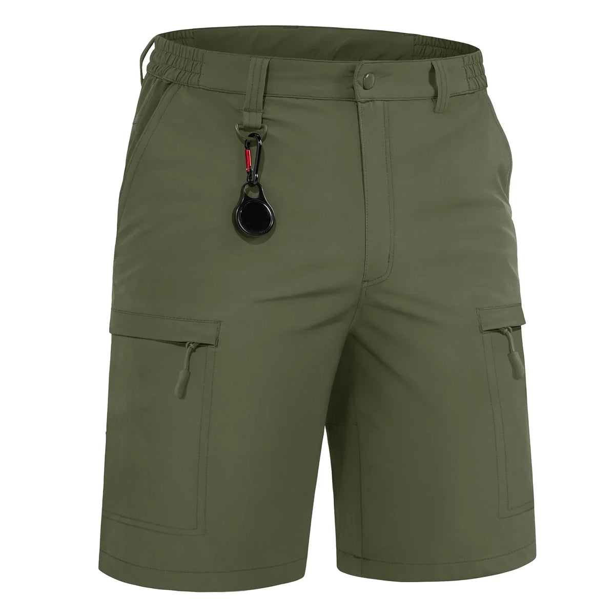 Summer Moisture Wicking Casual Shorts Mens Cargo Work Shorts Running Jogging Sports Bottoms Nylon Rip-Stop Short Pants