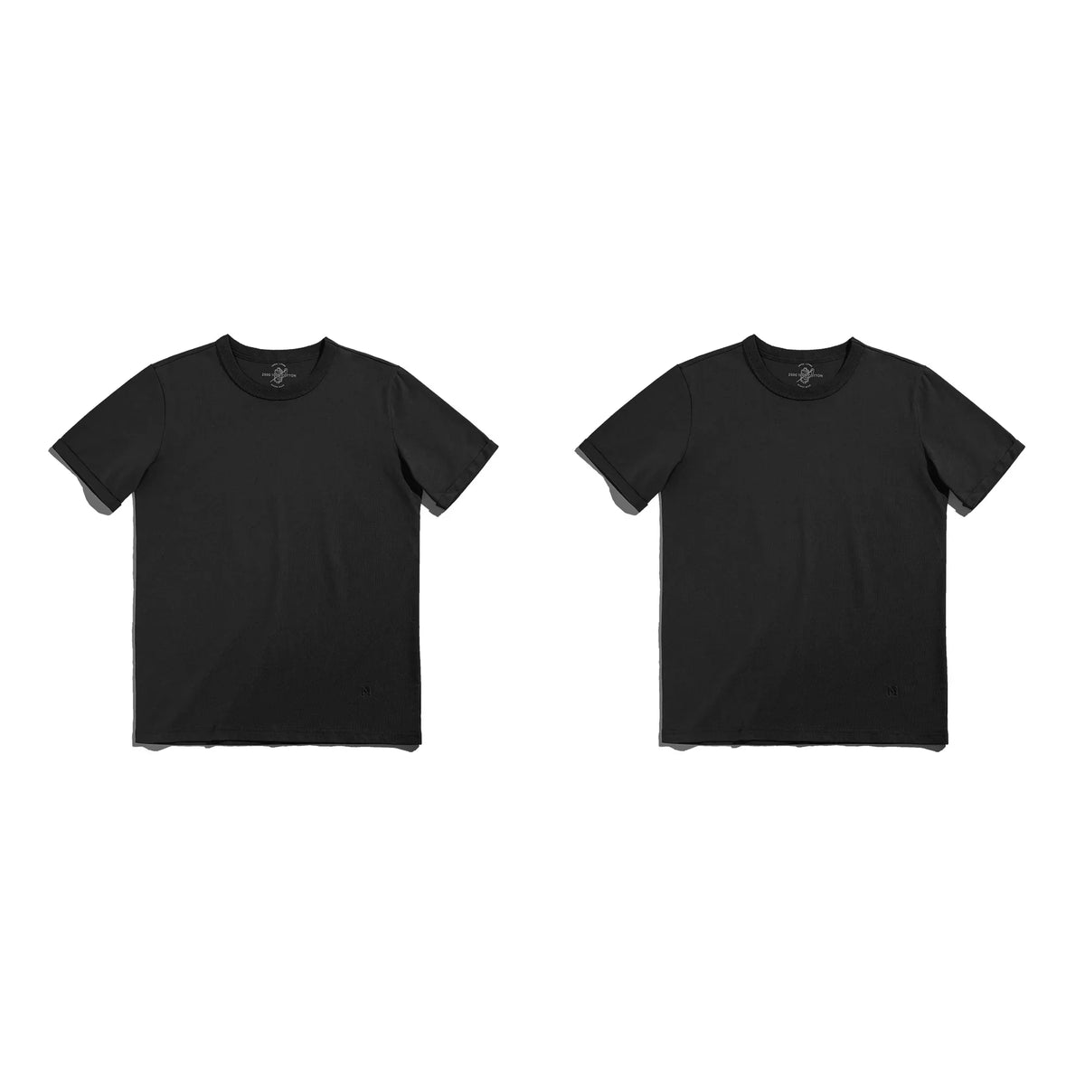 Summer Solid Color Short Sleeve T-Shirts 100% Cotton Round Neck Tees with Rolled Edge Cuffs Casual Tops for Men
