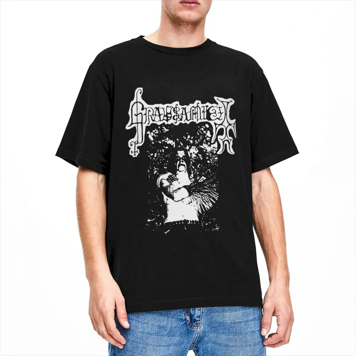 Men Women T-Shirt Grausamkeit Music Black Metal Gothic T Shirts Popular Summer Tee Shirt Funny Casual 100 Cotton Tops Plus Size