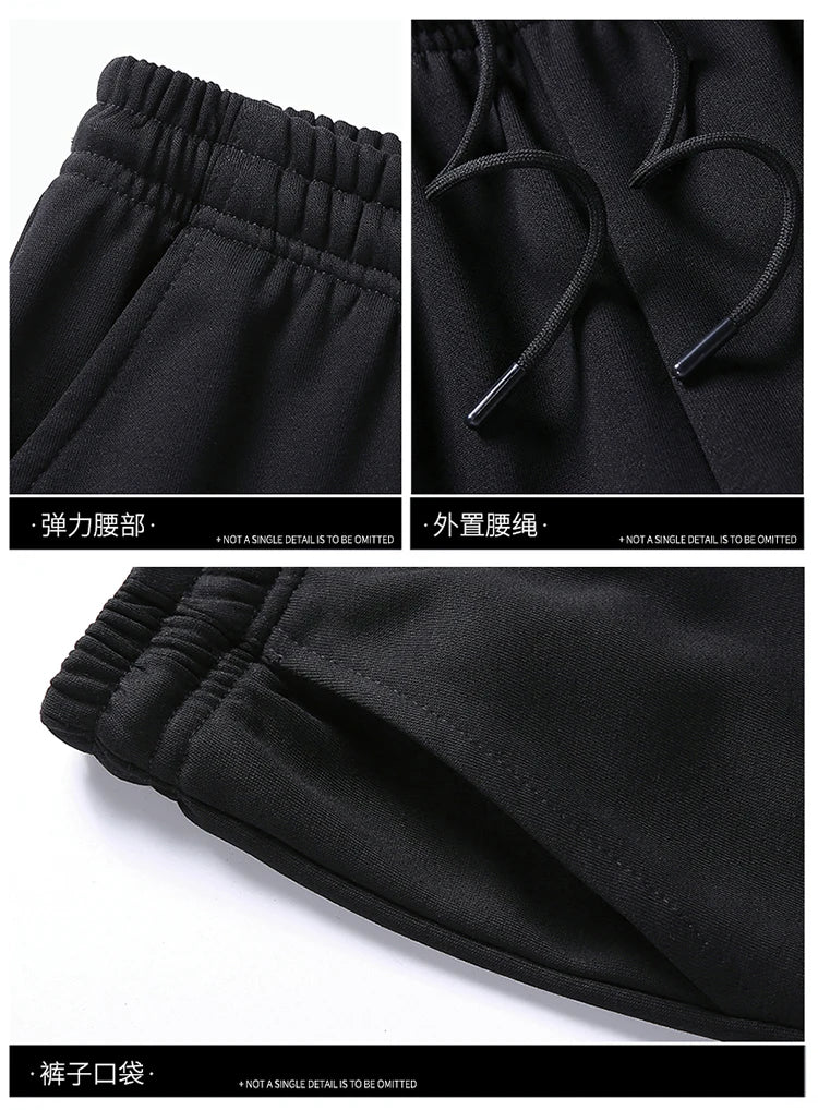 Male Casual Loose Sets Jacket+Pant+sweatshirts 3 Piece Men Set Tracksuits Men Gym Plus Size Sportswear Spring Autumn Men Sets