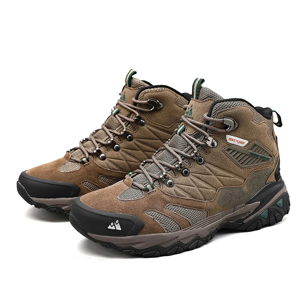 Winter Boot Men Outdoor Hiking Boots Suede High Top Leather Outdoor Trekking Sneakers Mens Mountain Tactical Boots