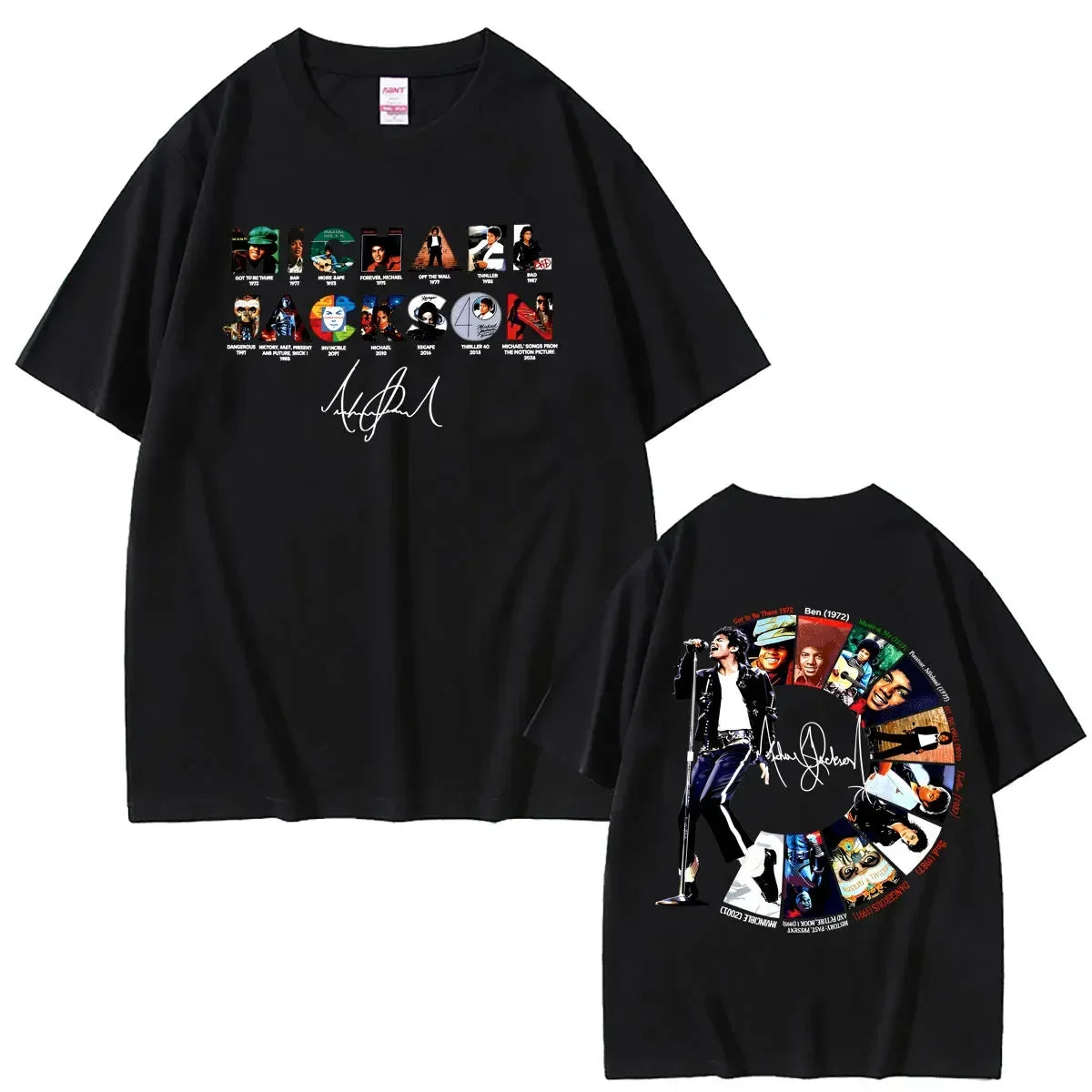 Classic Retro Michael Jackson King of Pop T-shirt Men Women Vintage Gothic Rock T-shirts Men's Hip Hop Punk Oversized T Shirts
