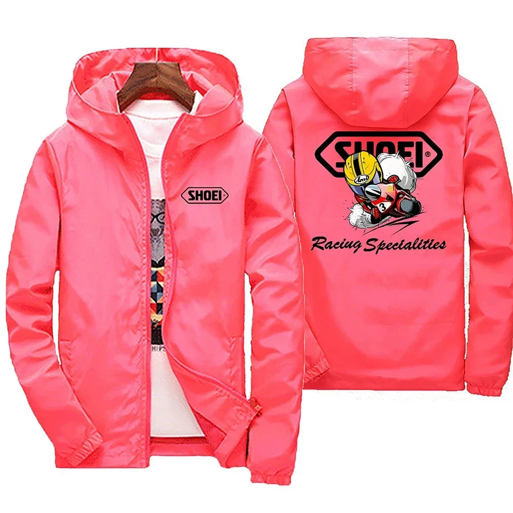 2026 New high-quality men's windproof jacket, large waterproof jacket with mountain and bicycle hood, for spring and autumn