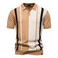 Brand Men's Striped Mesh Polo Shirt for High Quality Breathable Fabric Stylish Casual Male Polo Shirts ﻿