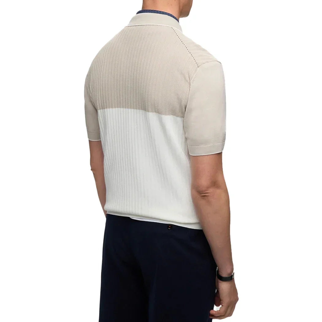 Summer Men's Polo Clothing Luxury T Shirt Casual Short Sleeve Drapped Loose Basic Splice Shirt Popular Knitwear