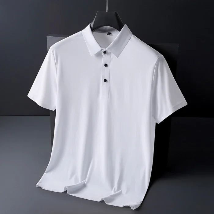 10 Color Men's Thin Polo Shirt Summer New Ice Silk Popular Business Casual Breathable Lapel Polo Shirt for Man Brand Clothing