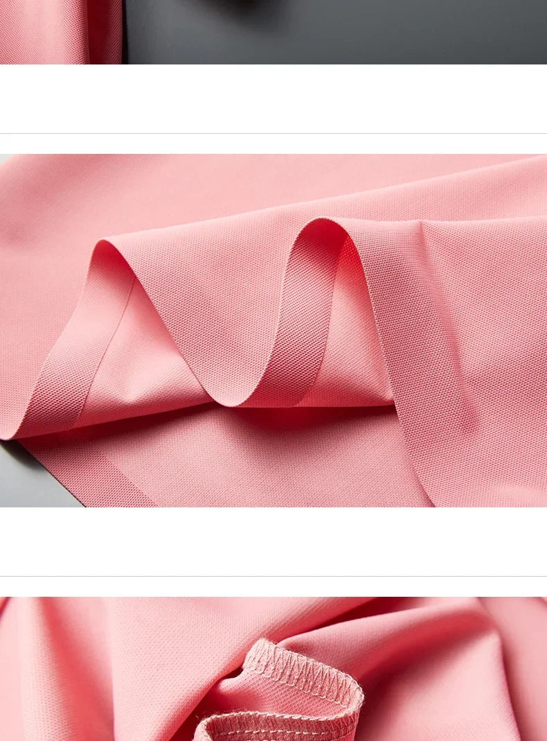 10 Color Men's Thin Polo Shirt Summer New Ice Silk Popular Business Casual Breathable Lapel Polo Shirt for Man Brand Clothing