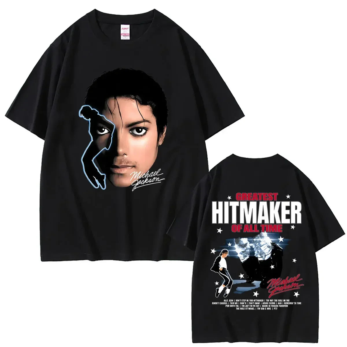 Classic Retro Michael Jackson King of Pop T-shirt Men Women Vintage Gothic Rock T-shirts Men's Hip Hop Punk Oversized T Shirts