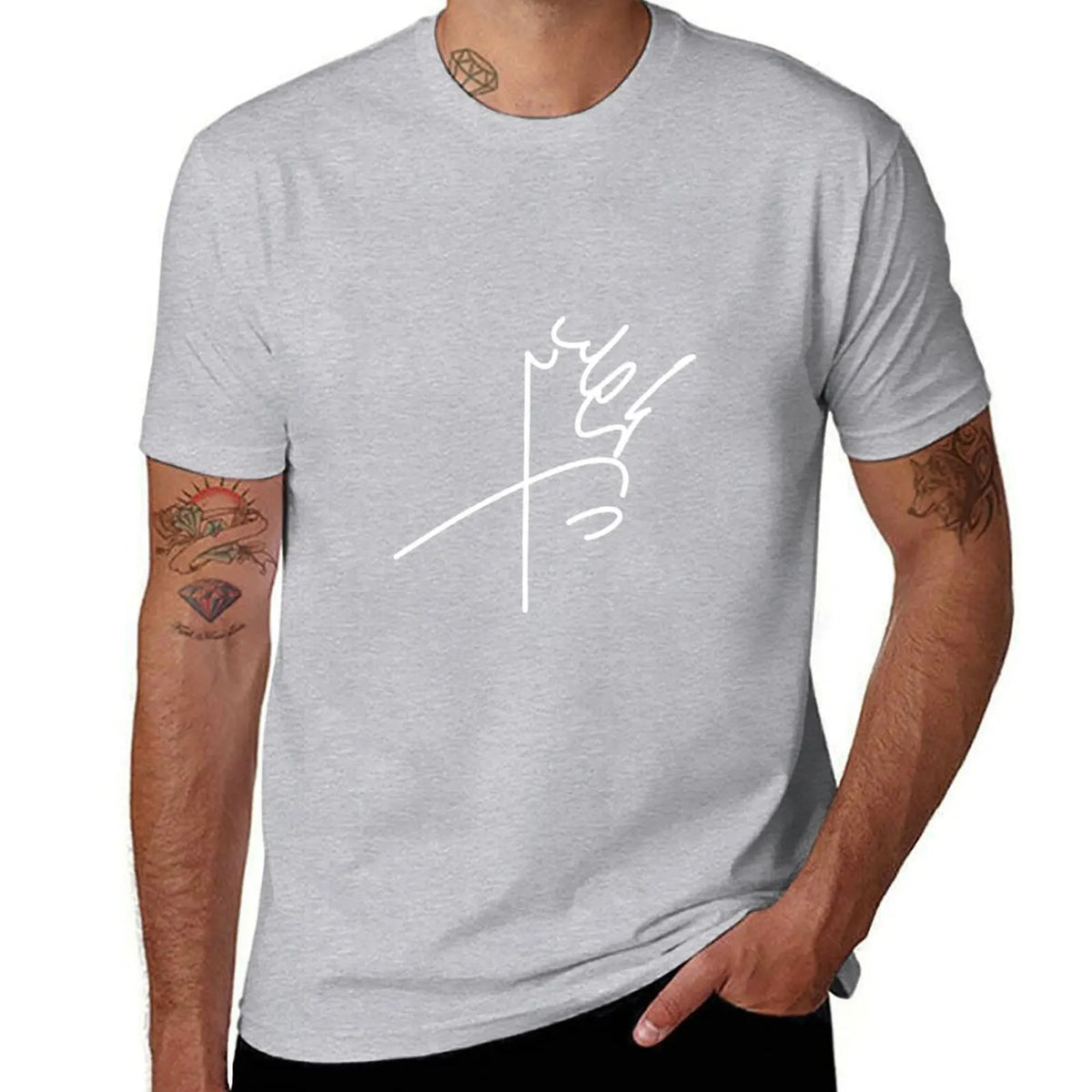 Mohammad Reza Pahlavi's signature T-Shirt sublime sweat Men's clothing
