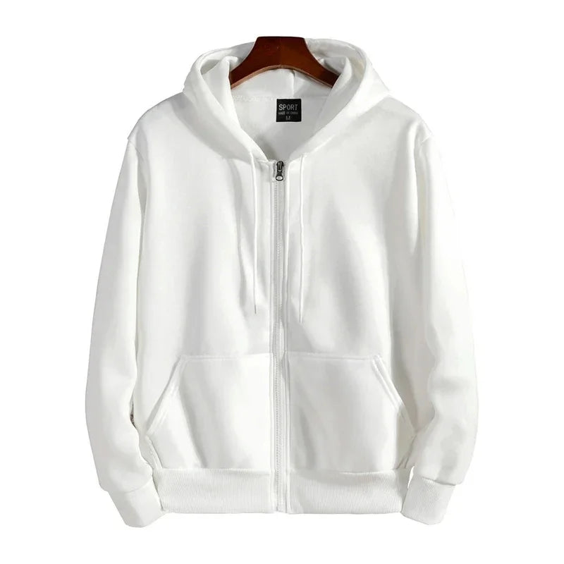 Men's Tracksuit Fashion Daily Sweatshirts Men Single Piece Sweatshirt Sports Pants and Sportswear Zip Up Hoodies Hoodie Cardigan