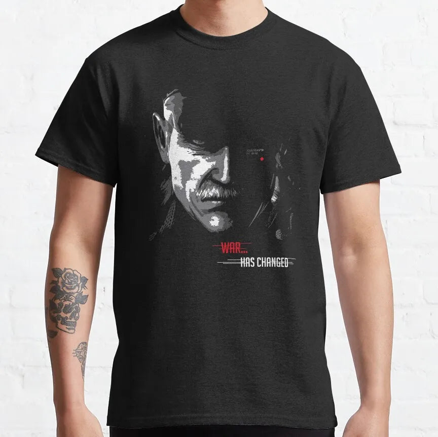 Men's Metal Gear Kojima Productions T Shirts MGS Hideo Kojima T-Shirt Death Stranding Cotton Tops Short Sleeve Tees Printed