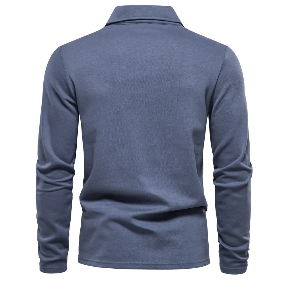Men's Embroidery Polo Shirt Fashion Turn down Collar Casual Social Luxury Golf Shirt