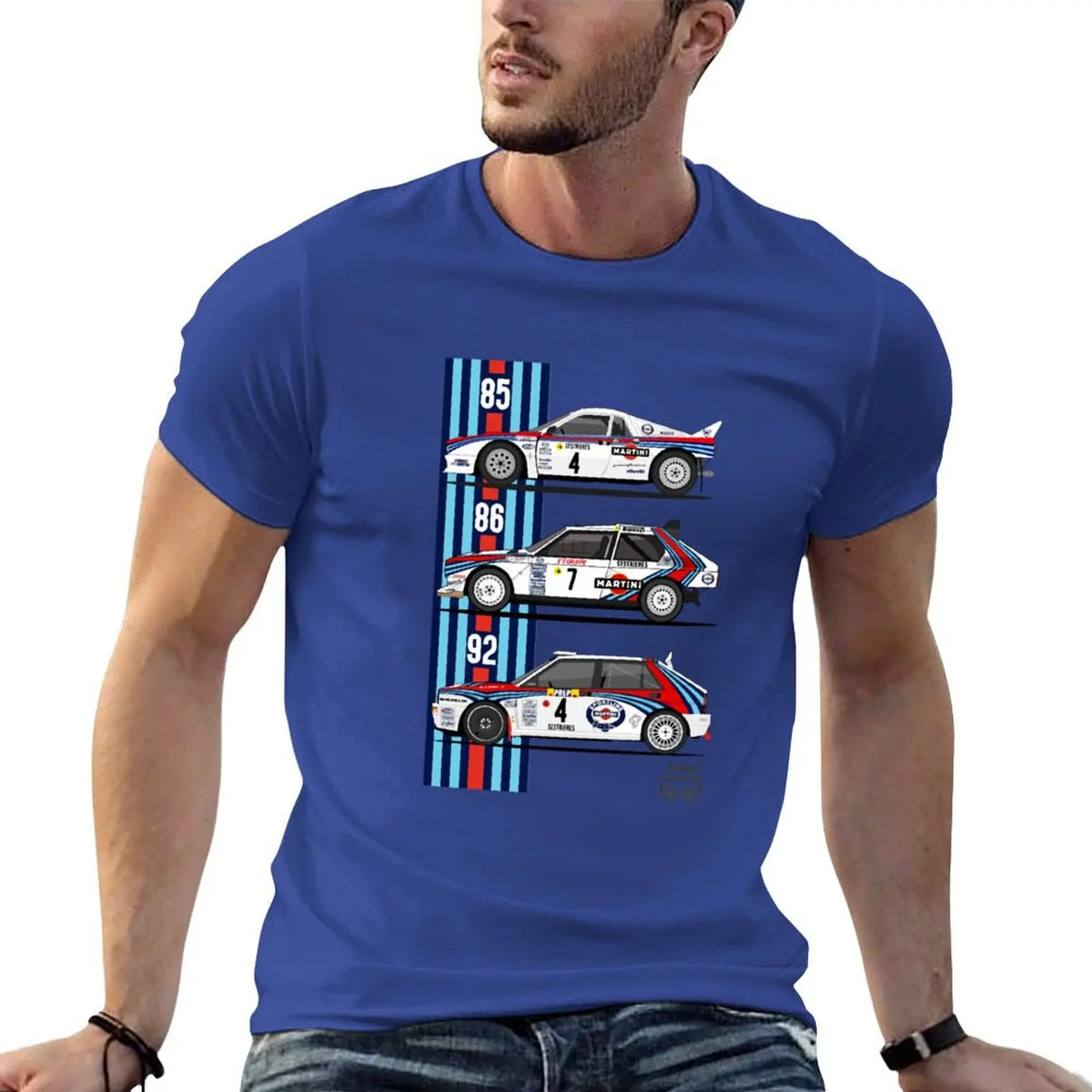 Lancia Martini trio T-shirt summer top graphics mens t shirts pack