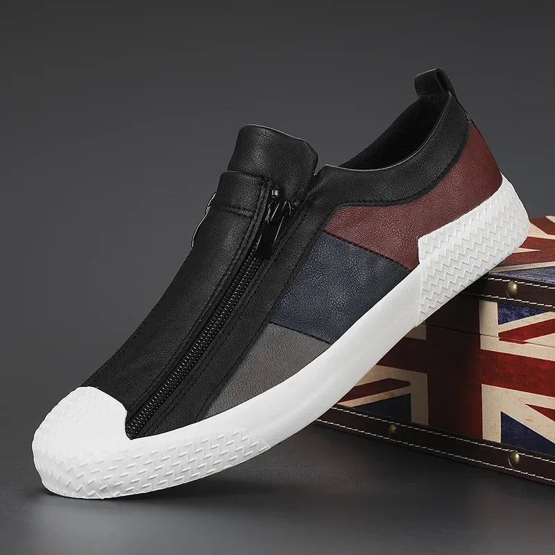 Handmade Leather Casual Shoes for Men Shoes Design Sneakers Man Comfortable Leather Shoes Men Loafers
