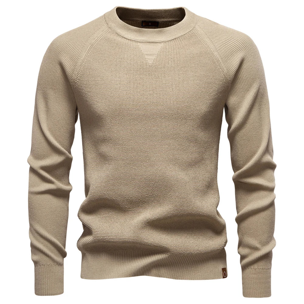 Raglan Sleeve Polo Shirt Men Henley Collar Solid Color Long Sleeve Heavyweight Cotton Business Casual Autumn Winter