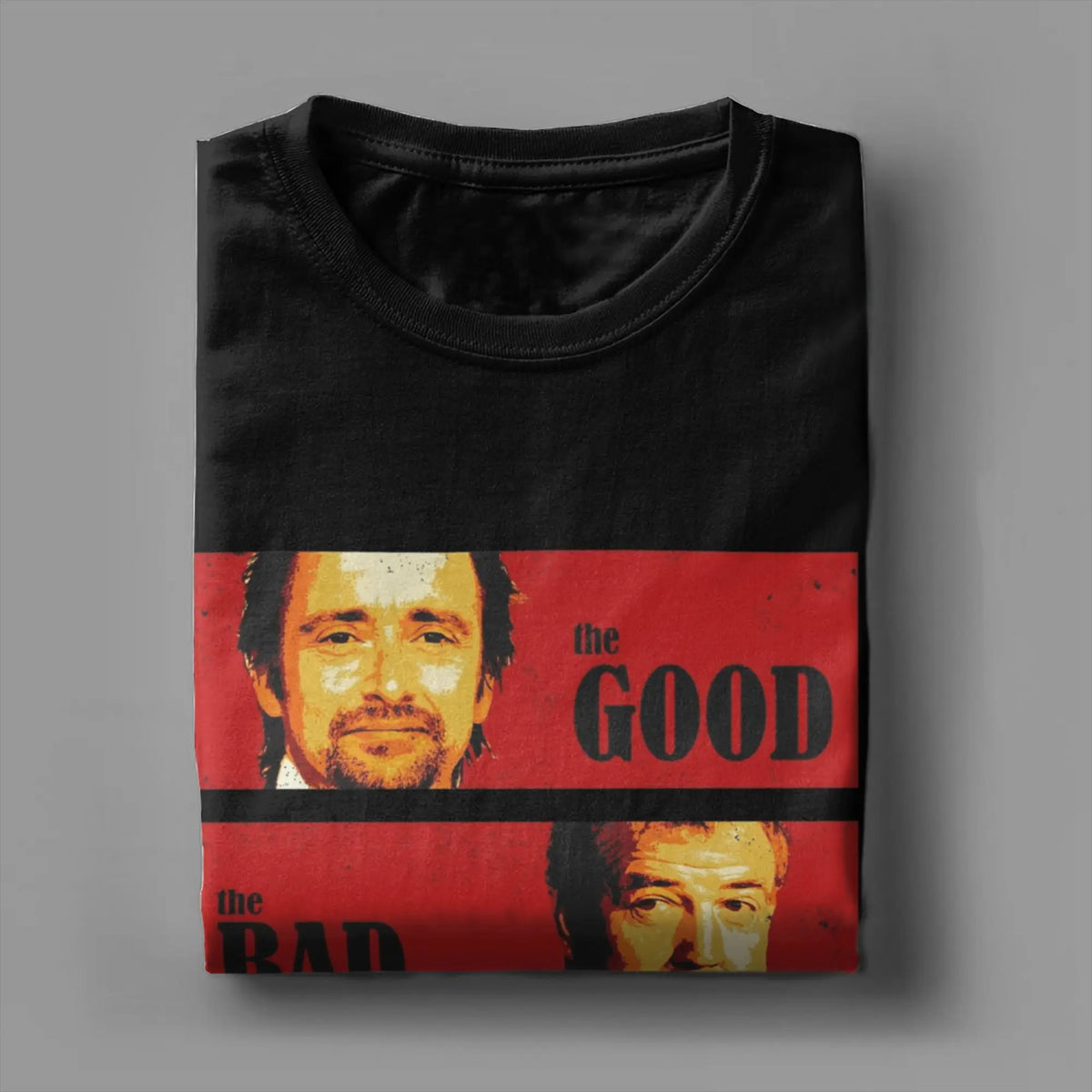 Jeremy Clarkson Hammond May Tribute T-Shirt for Men The Good Bad and Slow Novelty Tee Shirt Short Sleeve T Shirt Gift Idea merch