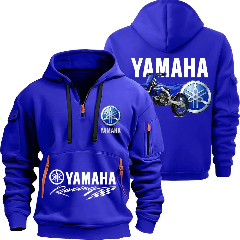 FZ150F Logo Motorcycle Racing Team Men's Half Zipper Hoodie Spring Men's Sportswear Fashion Sports Men's Hoodie
