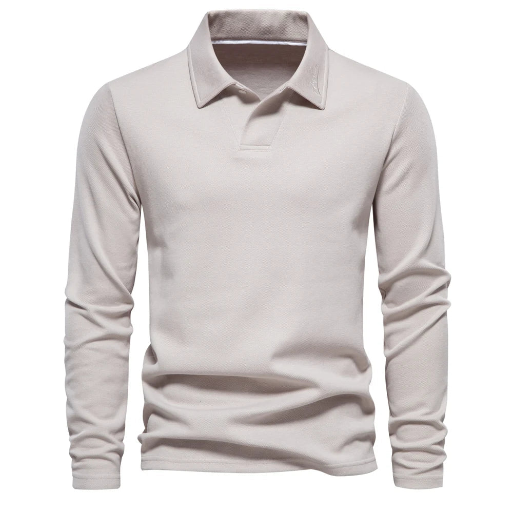 Men's Embroidery Polo Shirt Fashion Turn down Collar Casual Social Luxury Golf Shirt