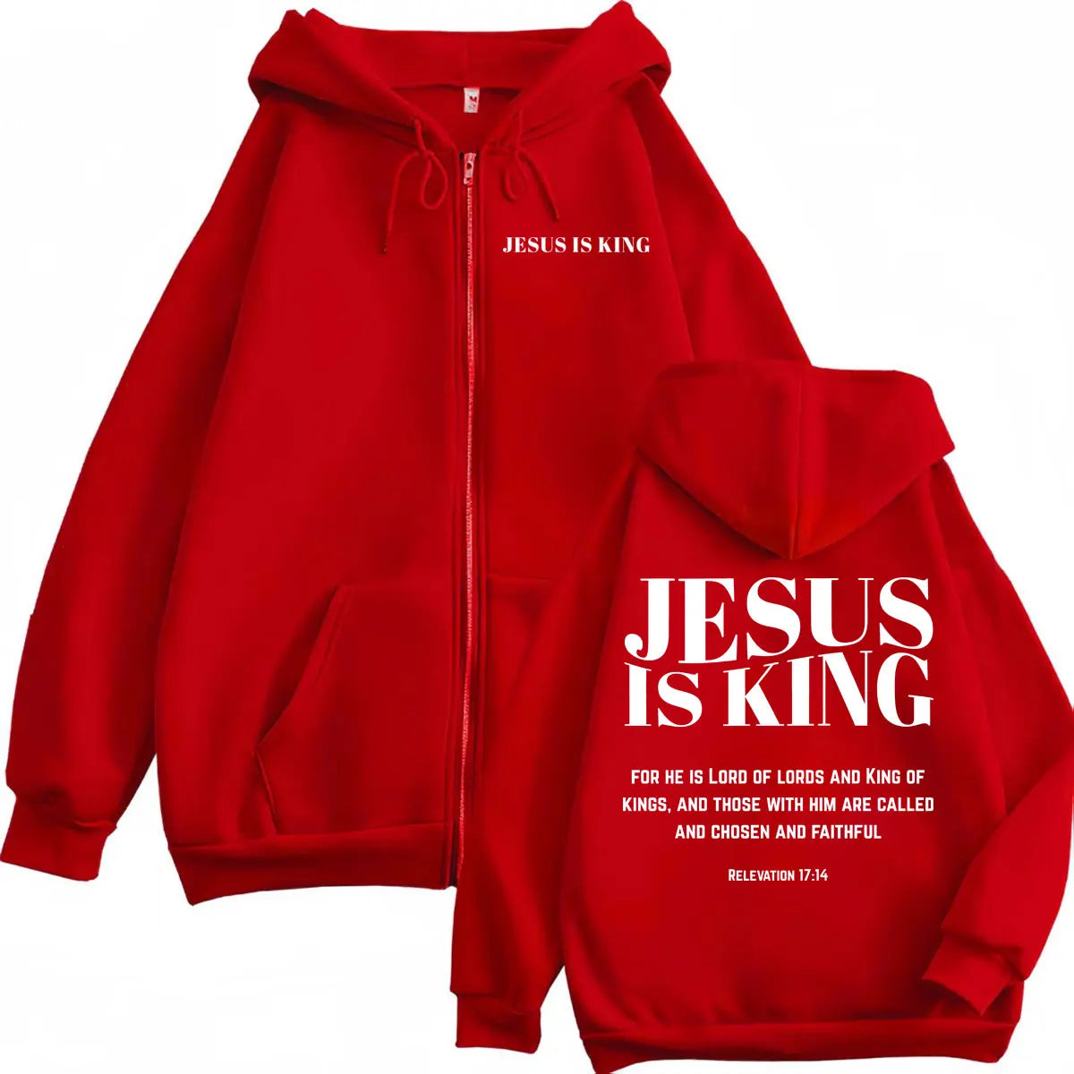Christian Jesus Bible Verse Print Zipper Hoodie High Quality Fashion Zip Up Pullovers Men Women Casual Long Sleeve Sweatshirts
