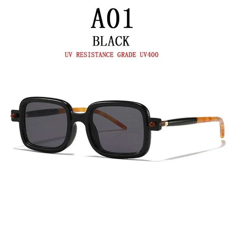 Retro Fashion Glasses Square Sunglasses For Men Blue Light Blocking Shades Sunglasses Women Vintage Vasos Decorativos Oculos Sol
