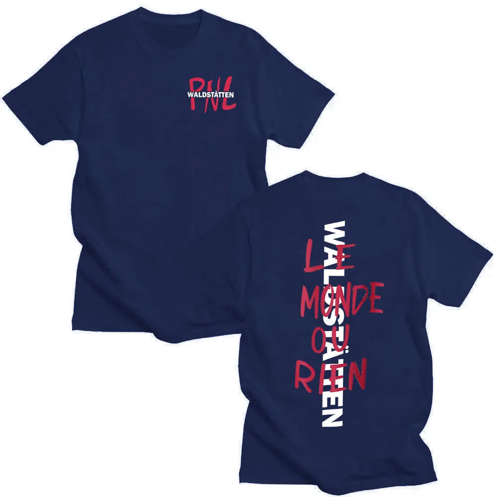 Rapper PNL Que La Famille Le Monde Chico Album T-shirt Men Women Fashion Hip Hop Short Sleeve T-shirts Cotton Casual T Shirt Top