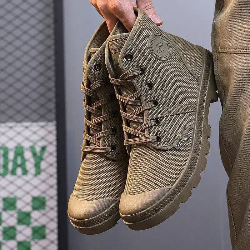 Canvas Ankle Retro Male Shoes Short Barrel Booties High Quality Men's Boots Designer Fashion Cheap Comfortable New Non Slip Y2k