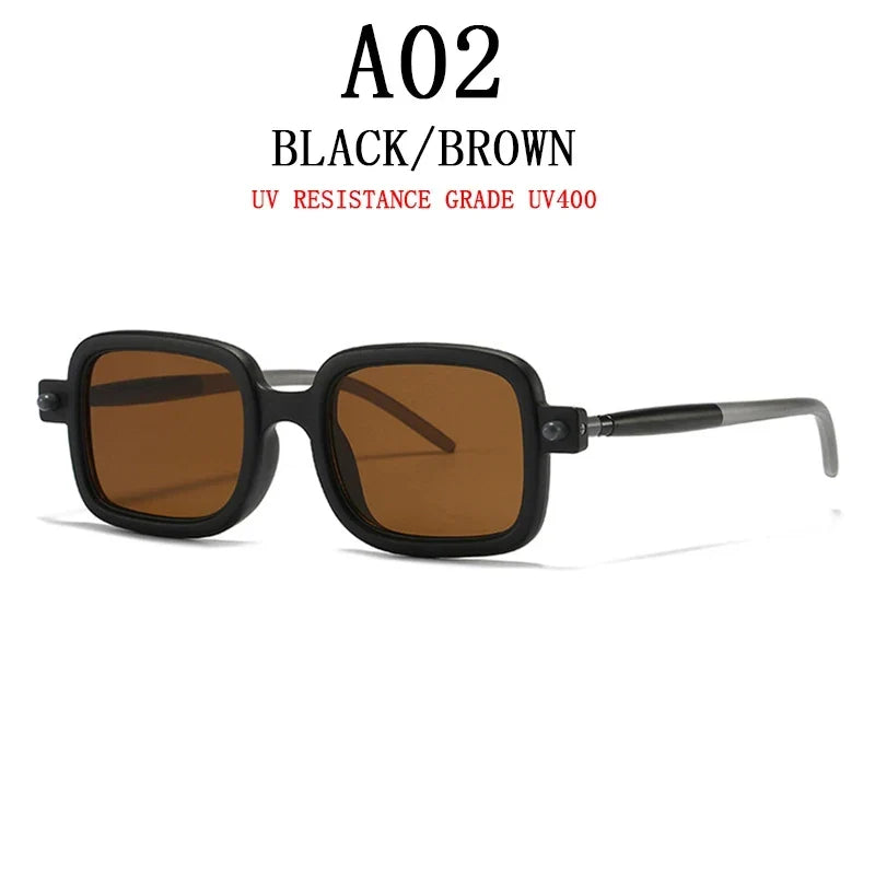 Retro Fashion Glasses Square Sunglasses For Men Blue Light Blocking Shades Sunglasses Women Vintage Vasos Decorativos Oculos Sol