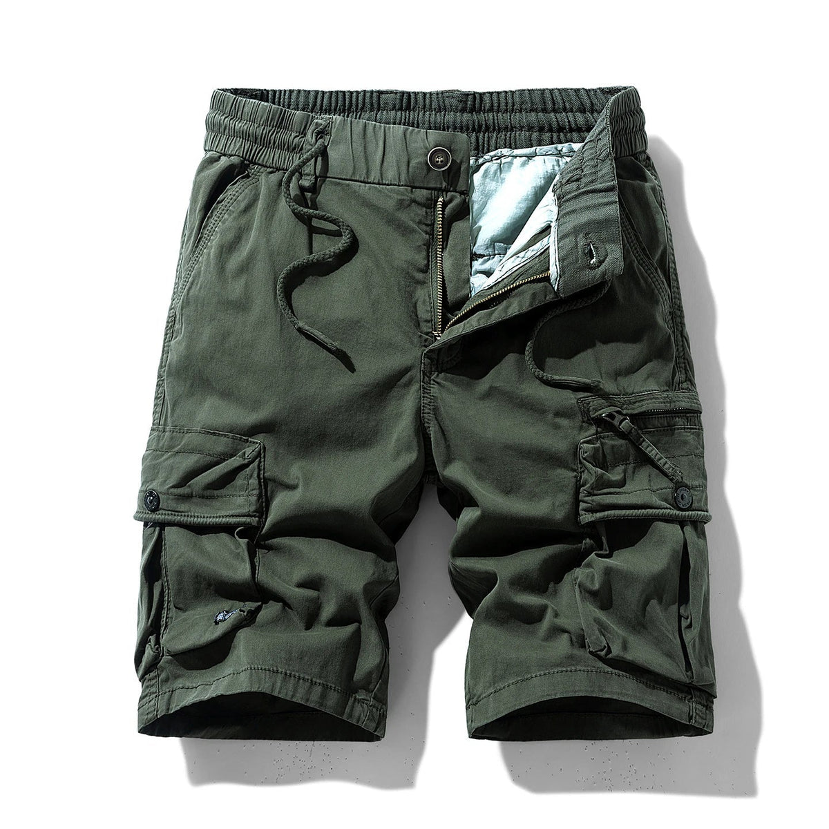 Summer Men Cargo Cotton Shorts Mens Beach Multi Pocket Shorts Pants Man Spring Casual Fashion Joggers Shorts Male Dropshipping