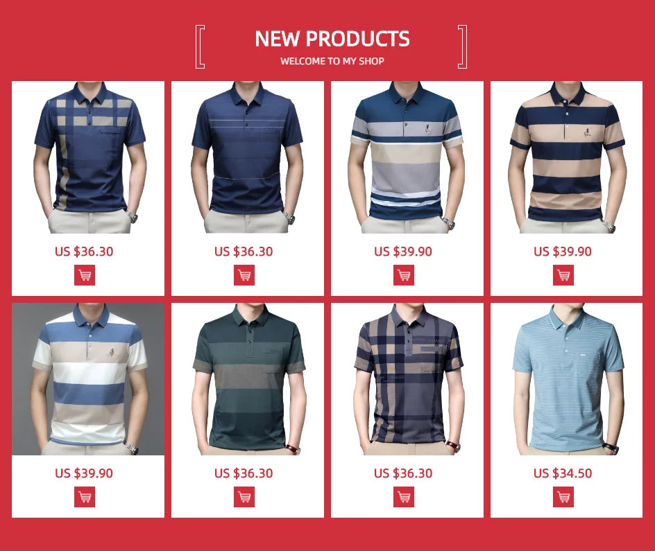 Autumn winter new polo shirt High quality brand cotton men's polo shirt Long sleeve casual striped shirt polo men clothing