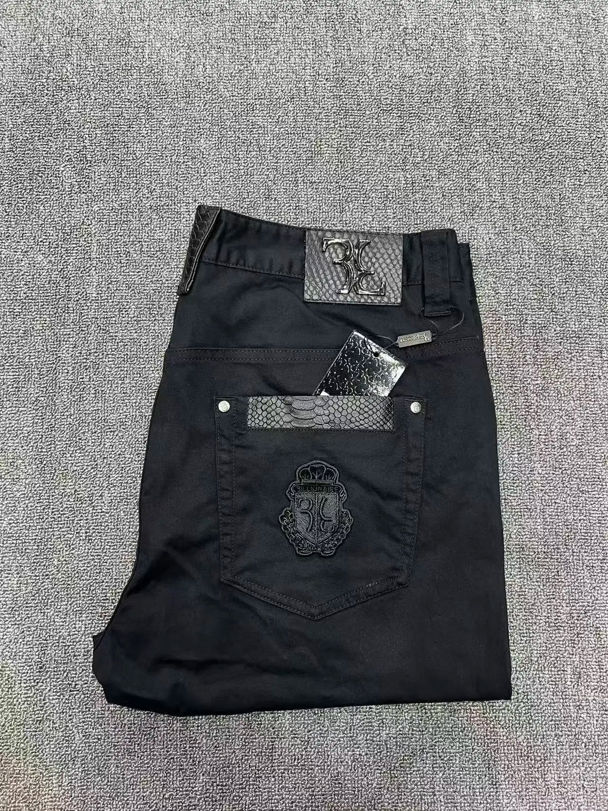 Jeans Men 2026 Spring Summer new fashion Embroidery comfortable elasticity outdoors Big size 34-42 Pants