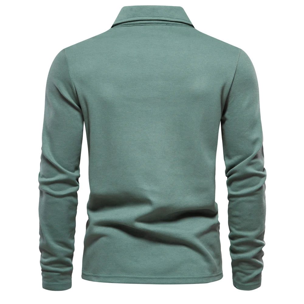 Men's Embroidery Polo Shirt Fashion Turn down Collar Casual Social Luxury Golf Shirt