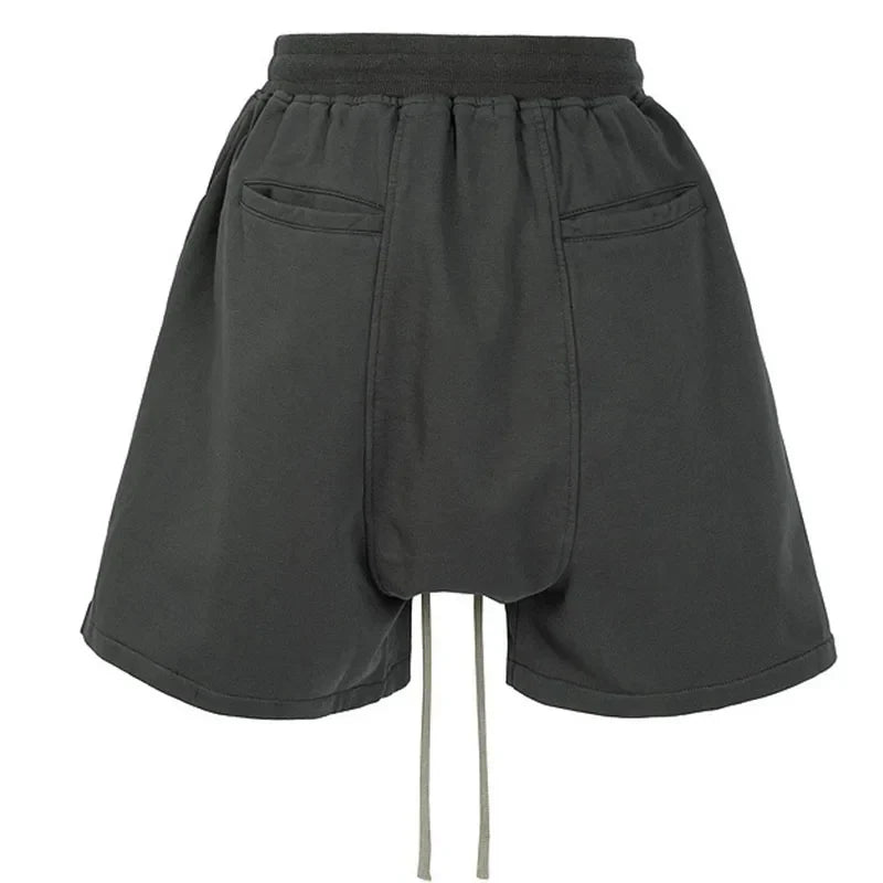 American Retro High Street Double Zipper Shorts Men And Women 2000s Vintage Casual Multi-Function Jogger Loose Sports Shorts