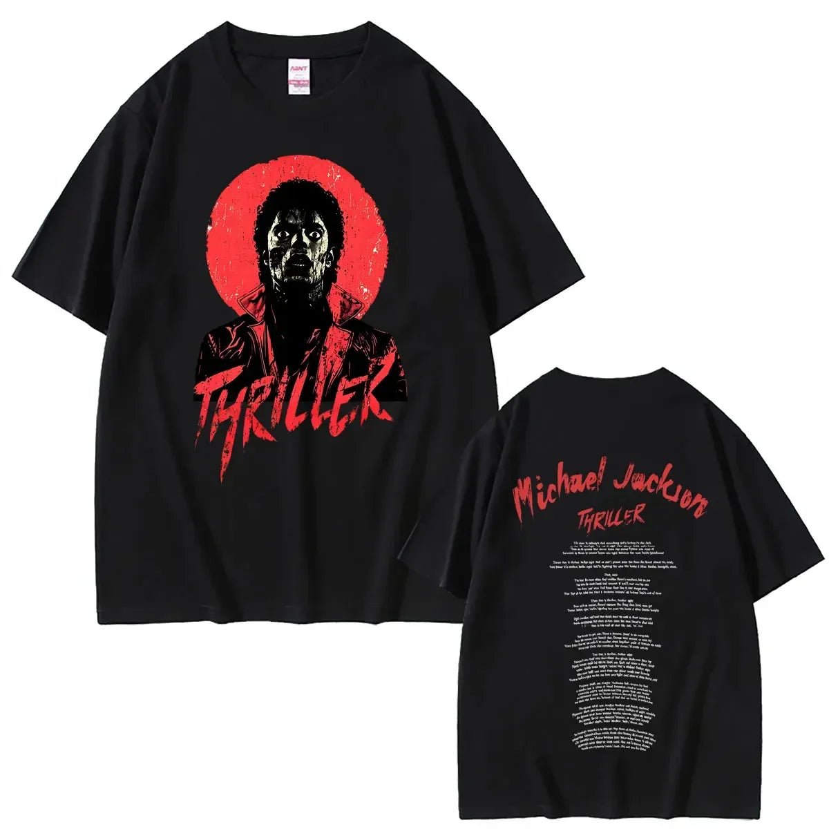 Classic Retro Michael Jackson King of Pop T-shirt Men Women Vintage Gothic Rock T-shirts Men's Hip Hop Punk Oversized T Shirts