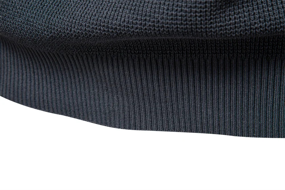 Raglan Sleeve Polo Shirt Men Henley Collar Solid Color Long Sleeve Heavyweight Cotton Business Casual Autumn Winter