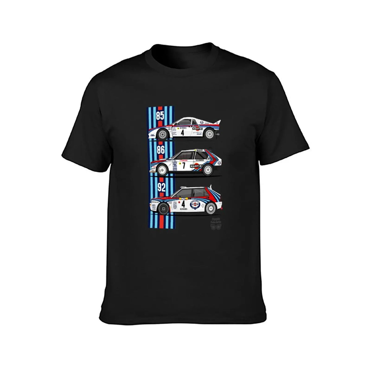 Lancia Martini trio T-shirt summer top graphics mens t shirts pack