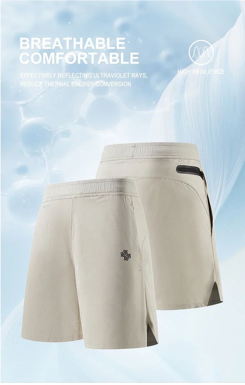 2025 Summer high quality men's/women's fitness sports Light fast dry breathable gym shorts fashion Quick drying beach pants