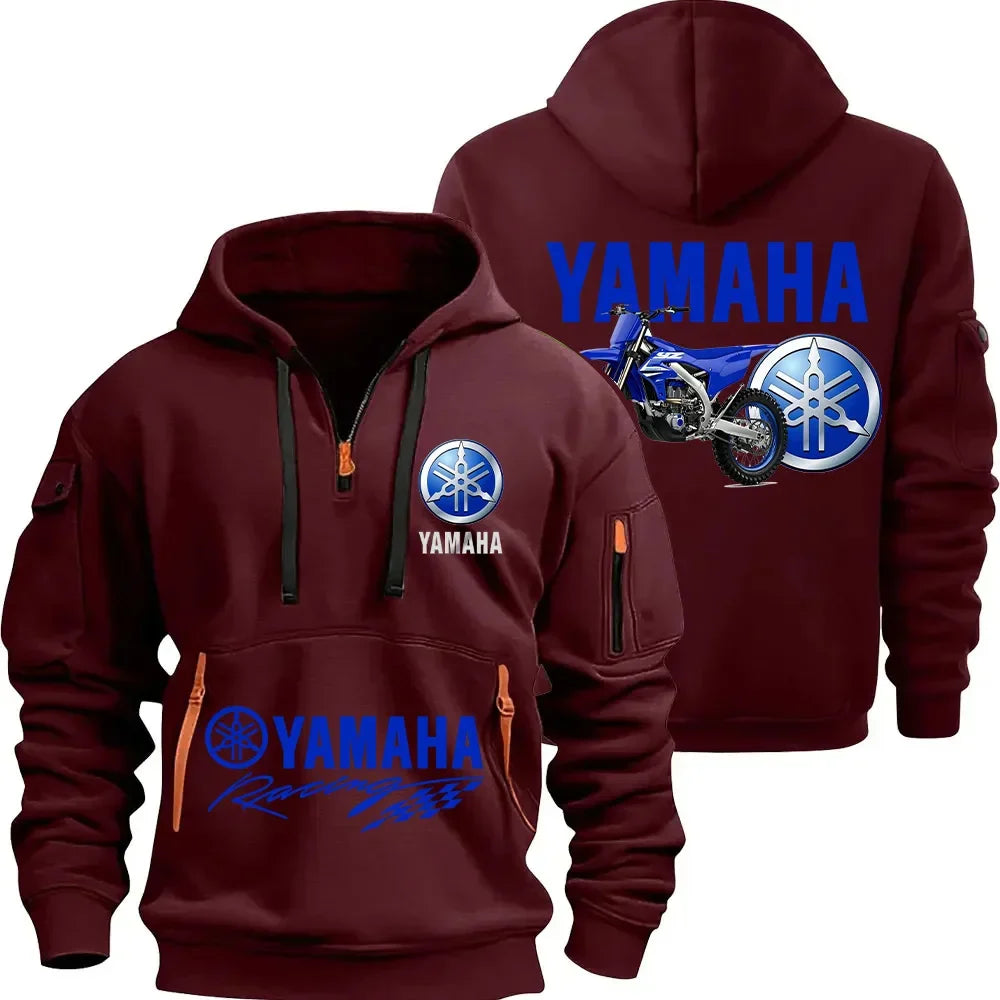 FZ150F Logo Motorcycle Racing Team Men's Half Zipper Hoodie Spring Men's Sportswear Fashion Sports Men's Hoodie