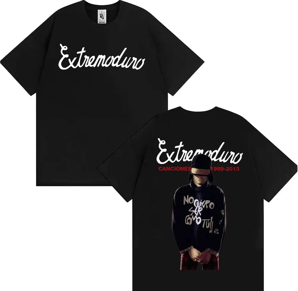 Rock Band EXTREMODURO Tour 2025 Cover T-shirt Men Women Fashion Vintage Short Sleeve T Shirts Summer Pop Loose Oversized T Shirt