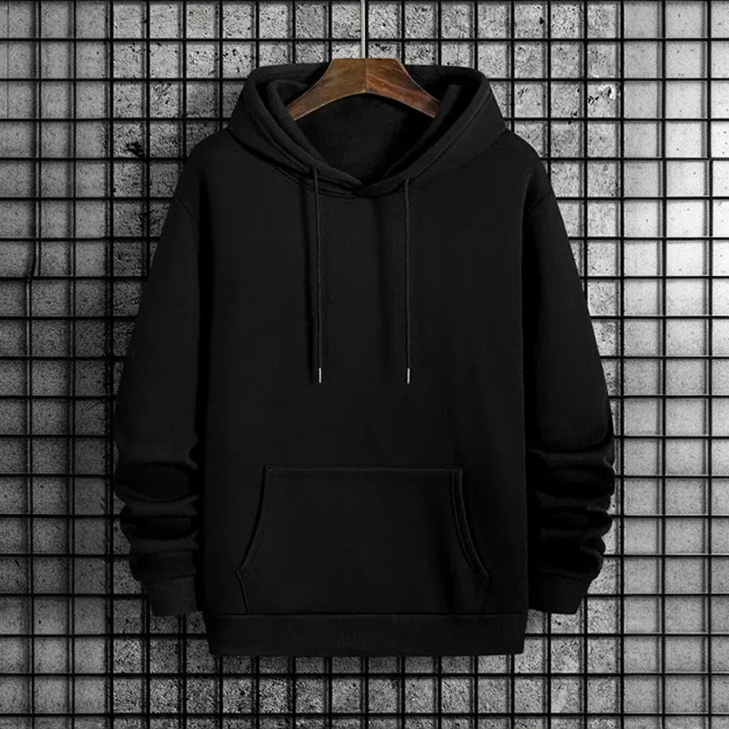 2025 New in Men's Sportswear Solid Color Hoodie + Sweatpants Urban Casual Fashion Tracksuit Fall/winter Comfort Warm Soft Outfit