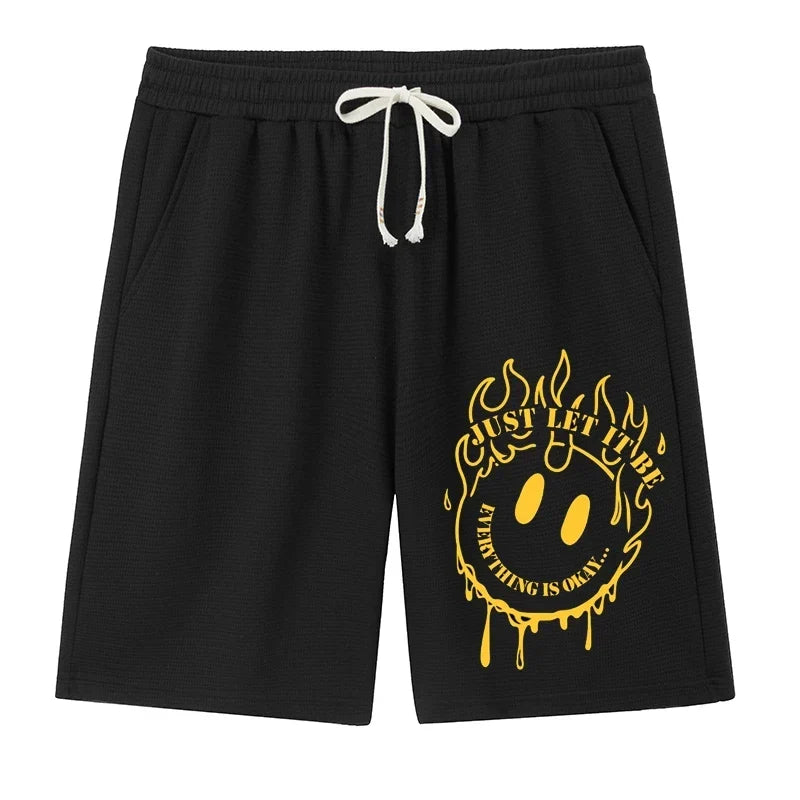 Men Plus Size Fashion Shorts 6XL 7XL Big Size Casual Graphic Gym Shorts Stretchy Summer Beach Short Pants Quick Dry Breathable