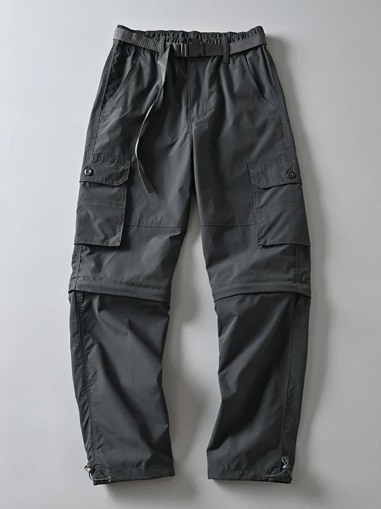 New Hiking Pants Outdoor Casual Cargo Pants Men Spring Summer Trousers/Shorts Outdoor Sport Trekking Camping Fishing Pants M-4XL