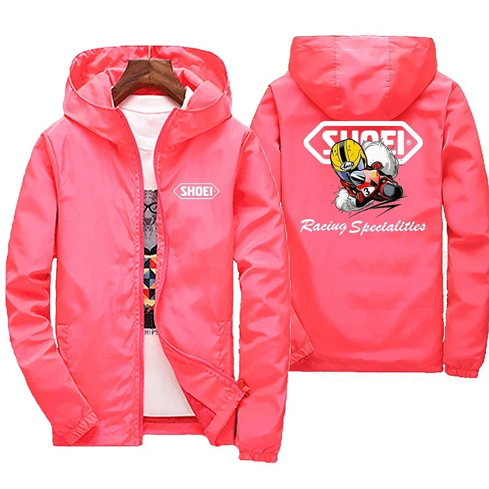 2026 New high-quality men's windproof jacket, large waterproof jacket with mountain and bicycle hood, for spring and autumn