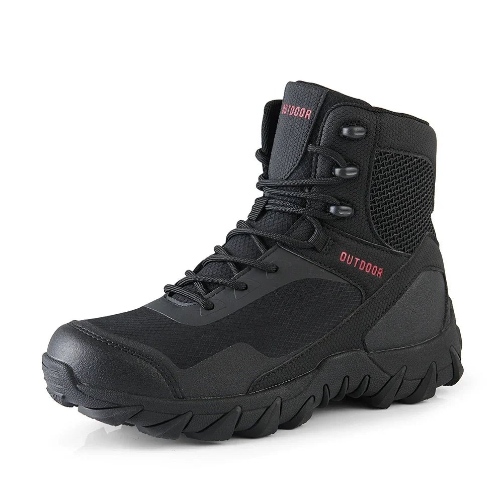Men Tactical Boots Army Waterproof Work Climbing Hiking Shoes High Quality Outdoor Motorcycle Hunting Safety Unisex Desert Boot