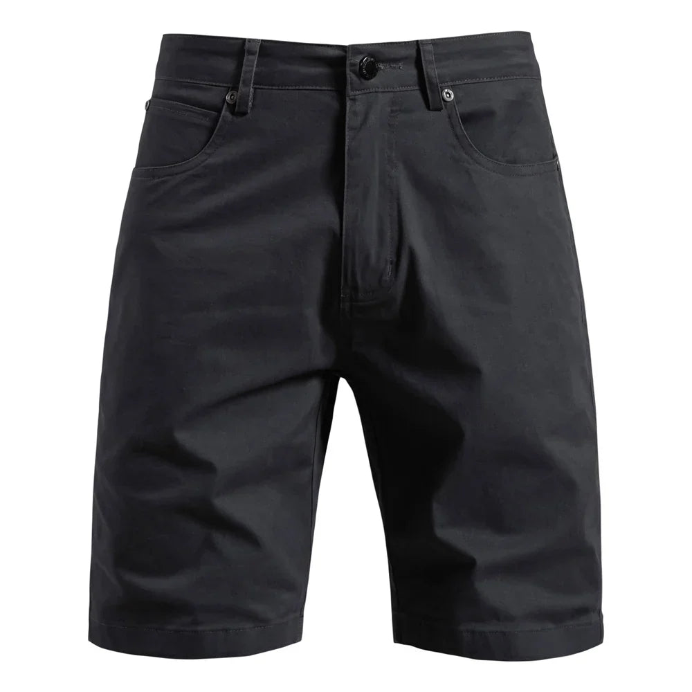 2025 New Summer 100% Cotton Men's Casual Shorts For High-Quality Elastic Waist Comfortable Shorts in Multiple Colors