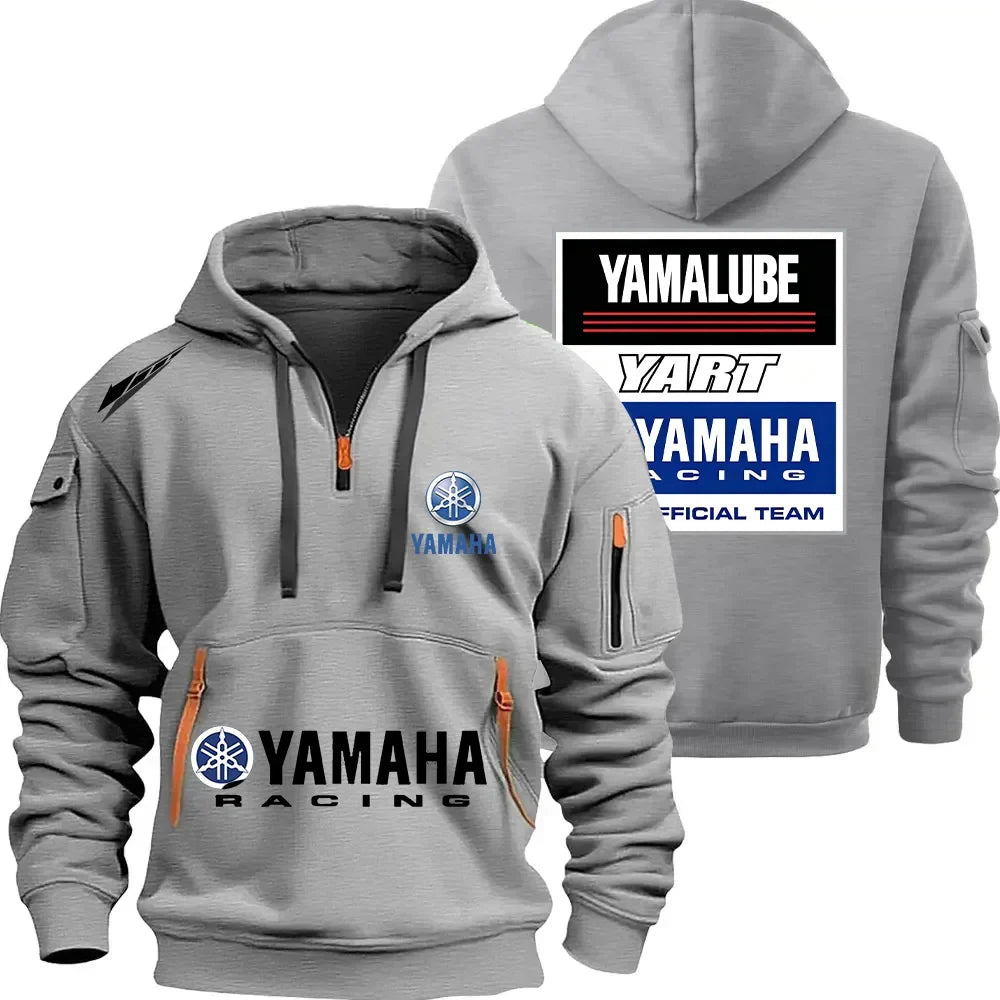 YART Logo Motorcycle Racing Team 2026 New Men's Multi Pocket Half Zipper Women's Fashion Sports Hoodie