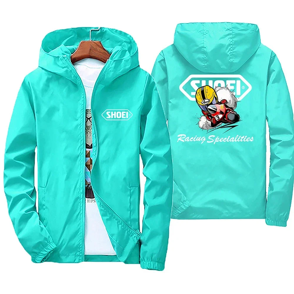 2026 New high-quality men's windproof jacket, large waterproof jacket with mountain and bicycle hood, for spring and autumn