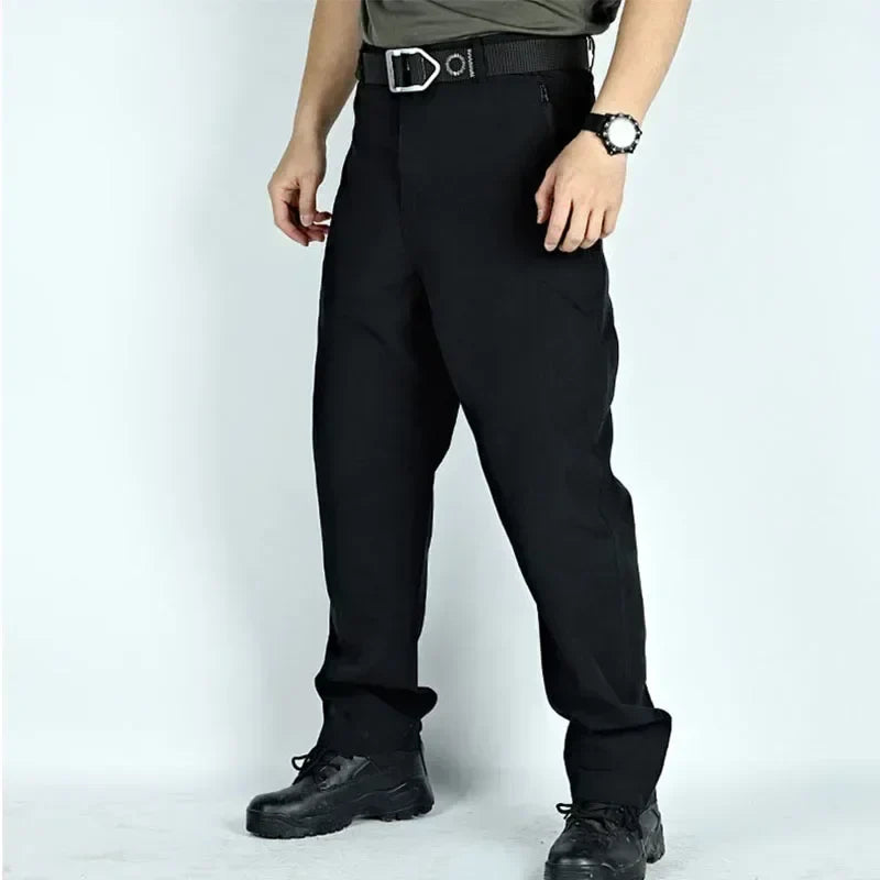 Summer Quick Dry Men Pants Thin Hunting Tactical Cargo Pants Multi-Pocket Loose Long Trousers Lightweight Hiking Work Pant