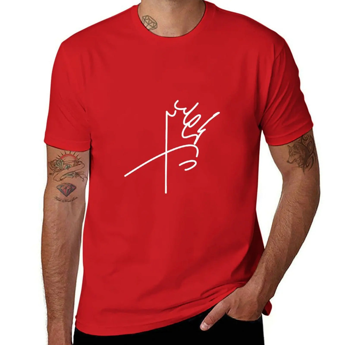 Mohammad Reza Pahlavi's signature T-Shirt sublime sweat Men's clothing